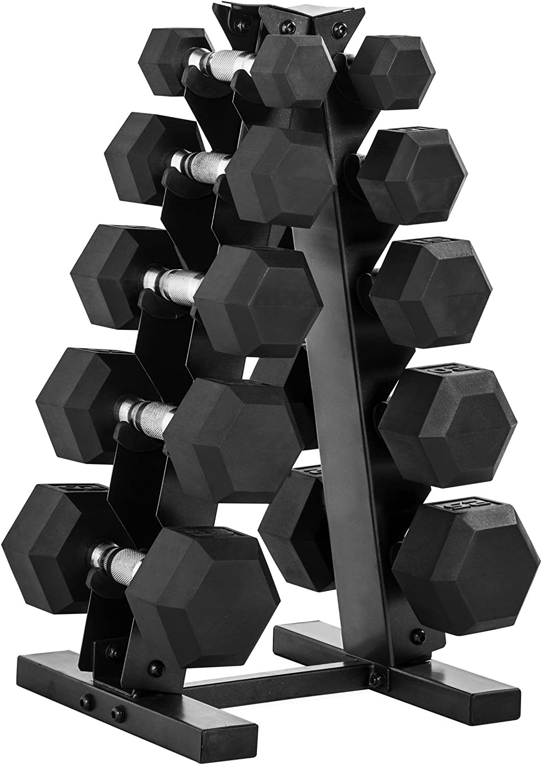 dumbbell set with stand