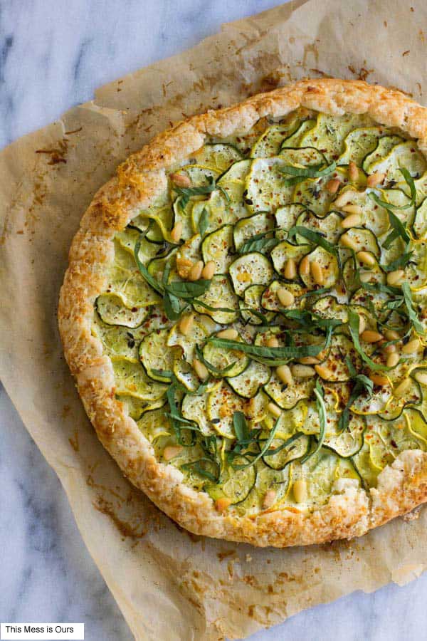  Photo Courtesy of This mess is ours- Sides #9 summer squash and ricotta galette 