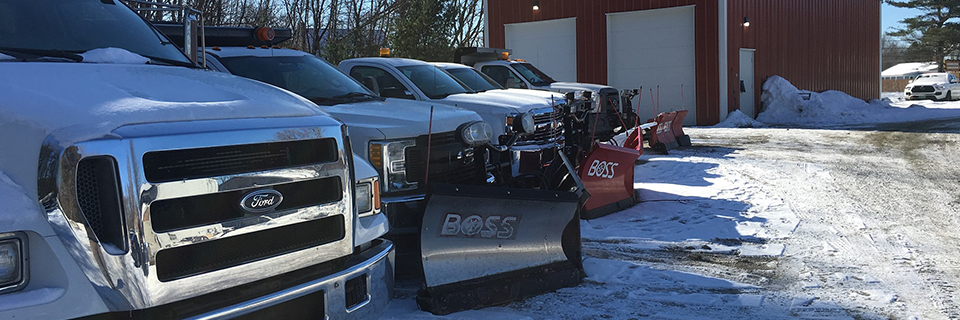 Vermont landscape maintenance, including snow removal service