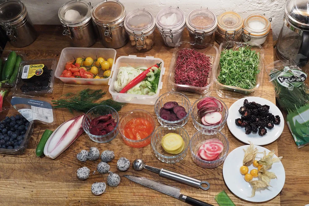 Bordello Banquets catering - locally produced, artisan food, stylishly displayed in a riot of colour, rich in taste. Food & hospitality for workshops, courses & holistic retreats