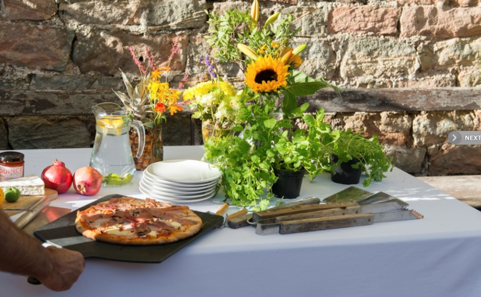Bordello Banquets in house catering - Pizza oven