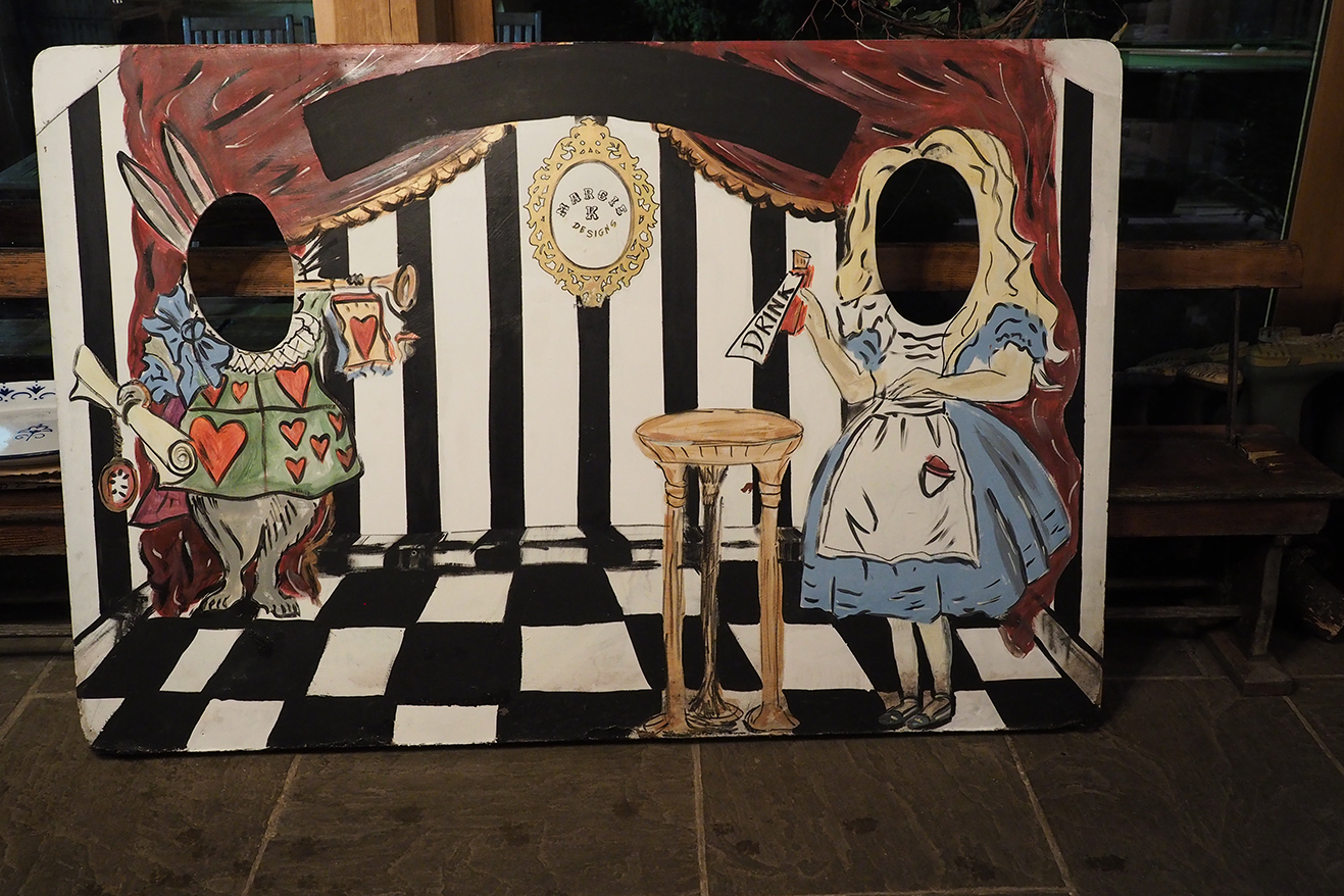 Bordello Banquets has a Mad Hatter’s Tea Party ‘on the Road’ package, bringing you lunch or high tea, with all the table props, alice in wonderland props
