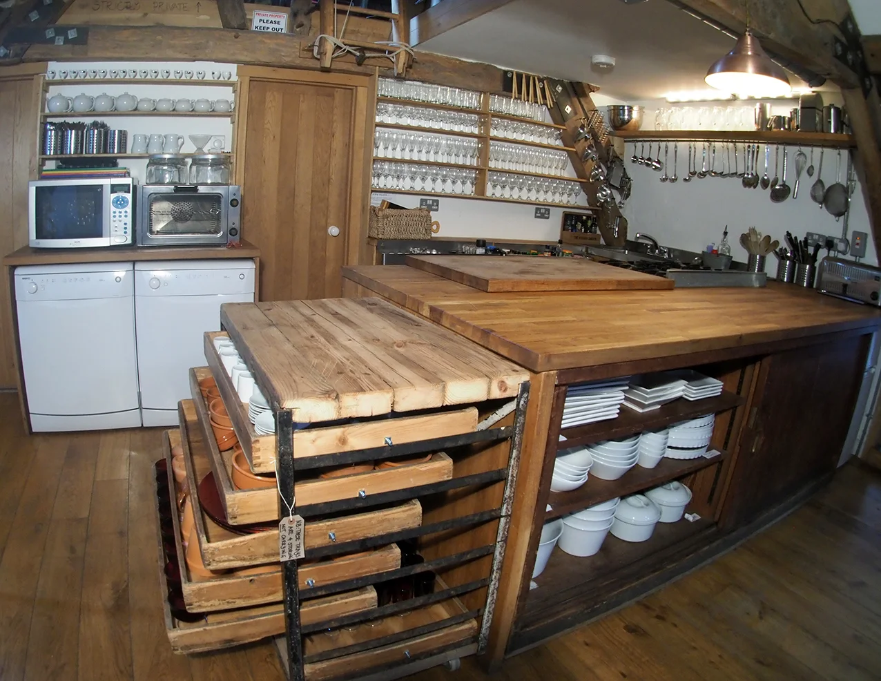 Upper Malt House kitchen at large holiday house