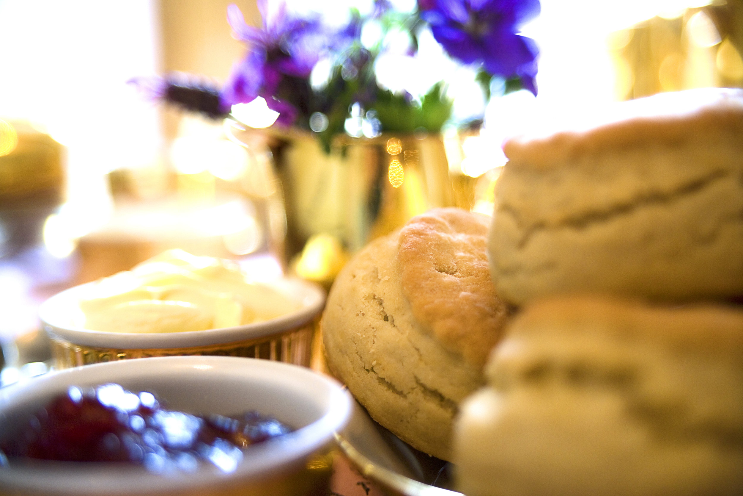 Afternoon cream teas - Bordello Banquets catering - locally produced, artisan food, stylishly displayed buffets and dinners, in a riot of colour, rich in taste. 