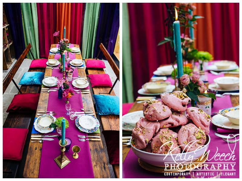 Moroccan cuisine - Bordello Banquets catering - locally produced, artisan food, stylishly displayed buffets and dinners, in a riot of colour, rich in taste. 