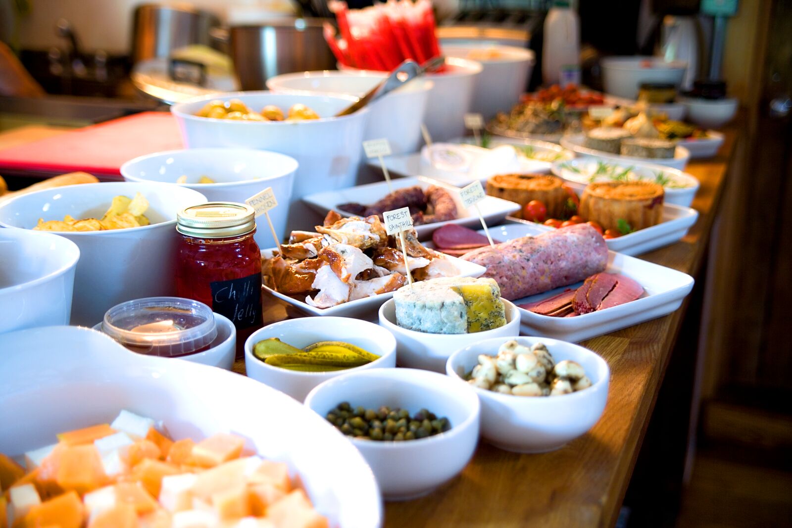 Bordello Banquets catering - locally produced, artisan food, stylishly displayed buffets and dinners, in a riot of colour, rich in taste.