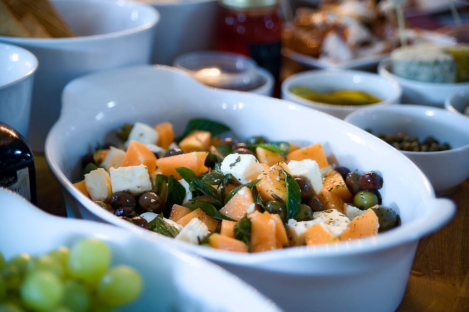 Bordello Banquets catering - locally produced, artisan food, stylishly displayed buffets and dinners, in a riot of colour, rich in taste.