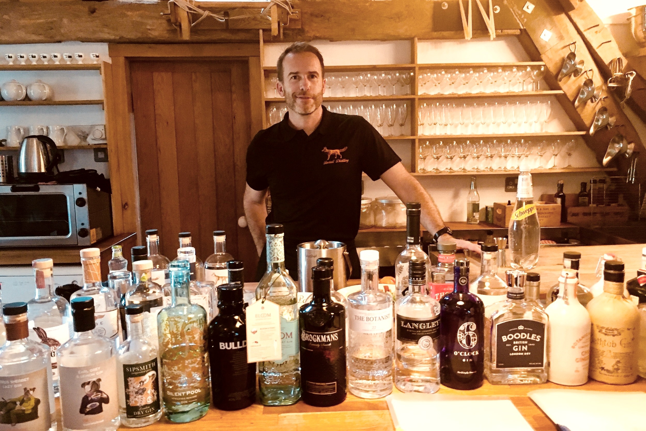 Private Gin Tasting experience with Foxtail Gin - learn about the medicinal origins of Gin &amp; tasting approach used to describe the ‘nose’, ‘intensity’ and flavour of each, then blend your own gin.