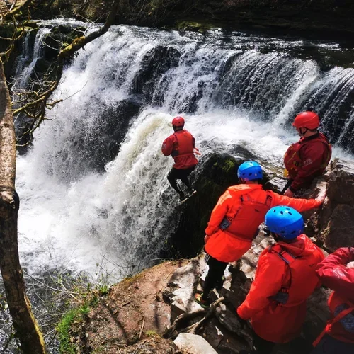 gorge walking or waterfall crossing