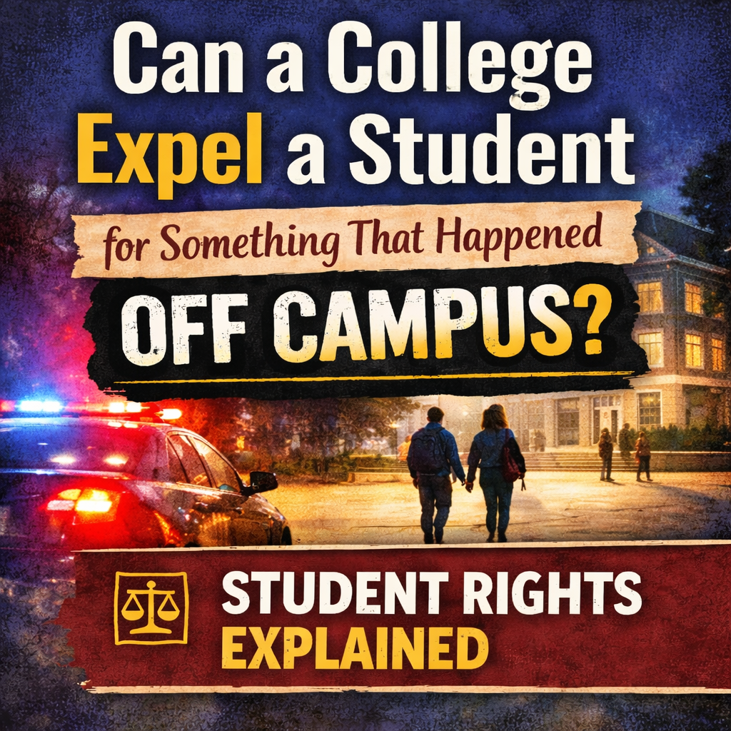 Can a College Expel a Student for Something That Happened Off Campus?