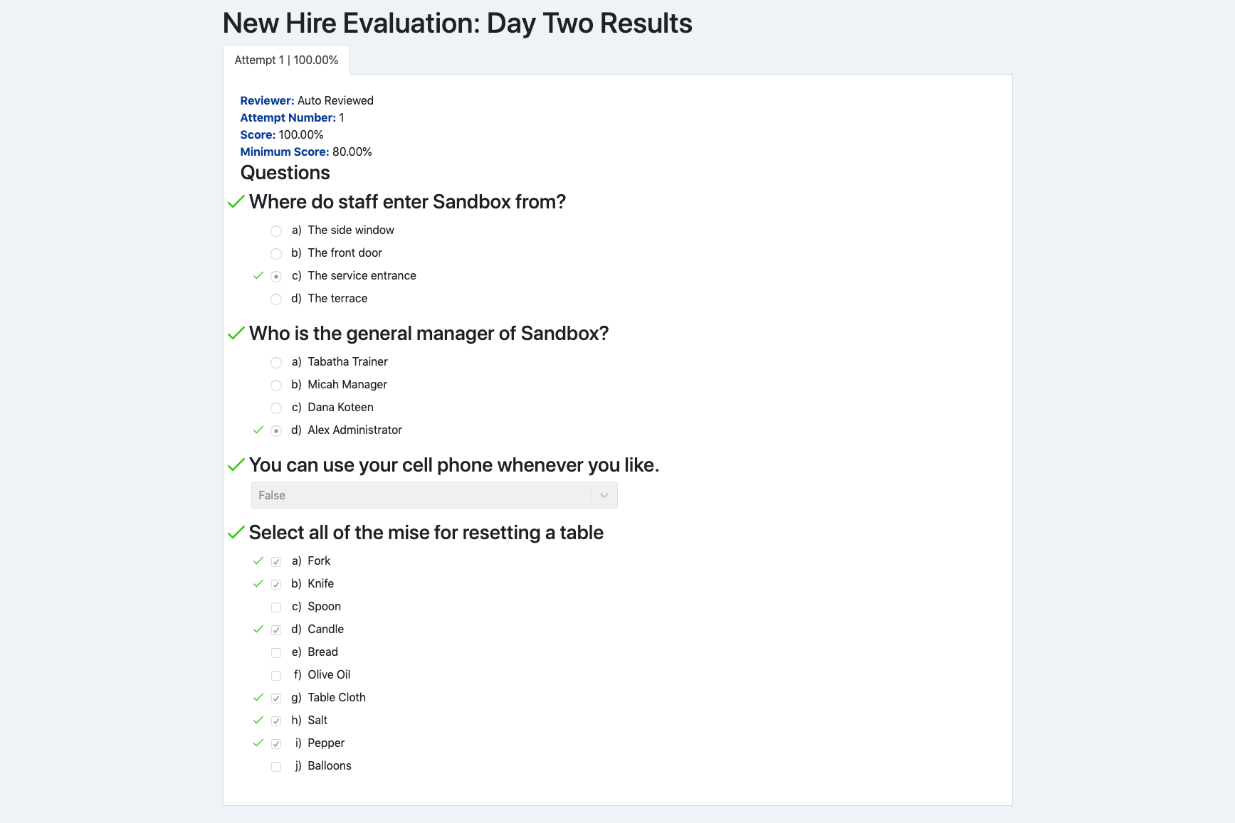Auto Reviewed Evaluations