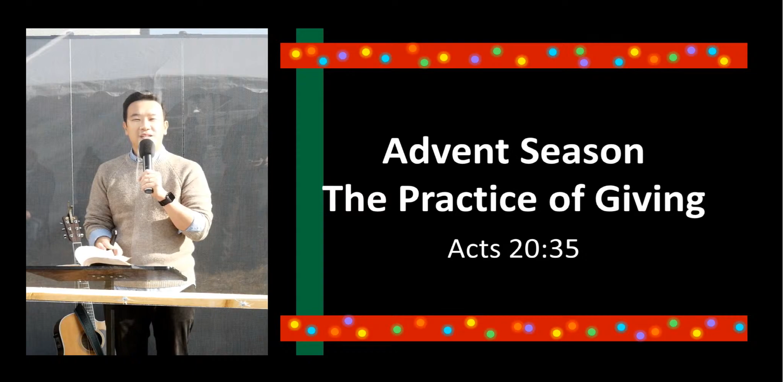 Advent Season: The Practice of Giving