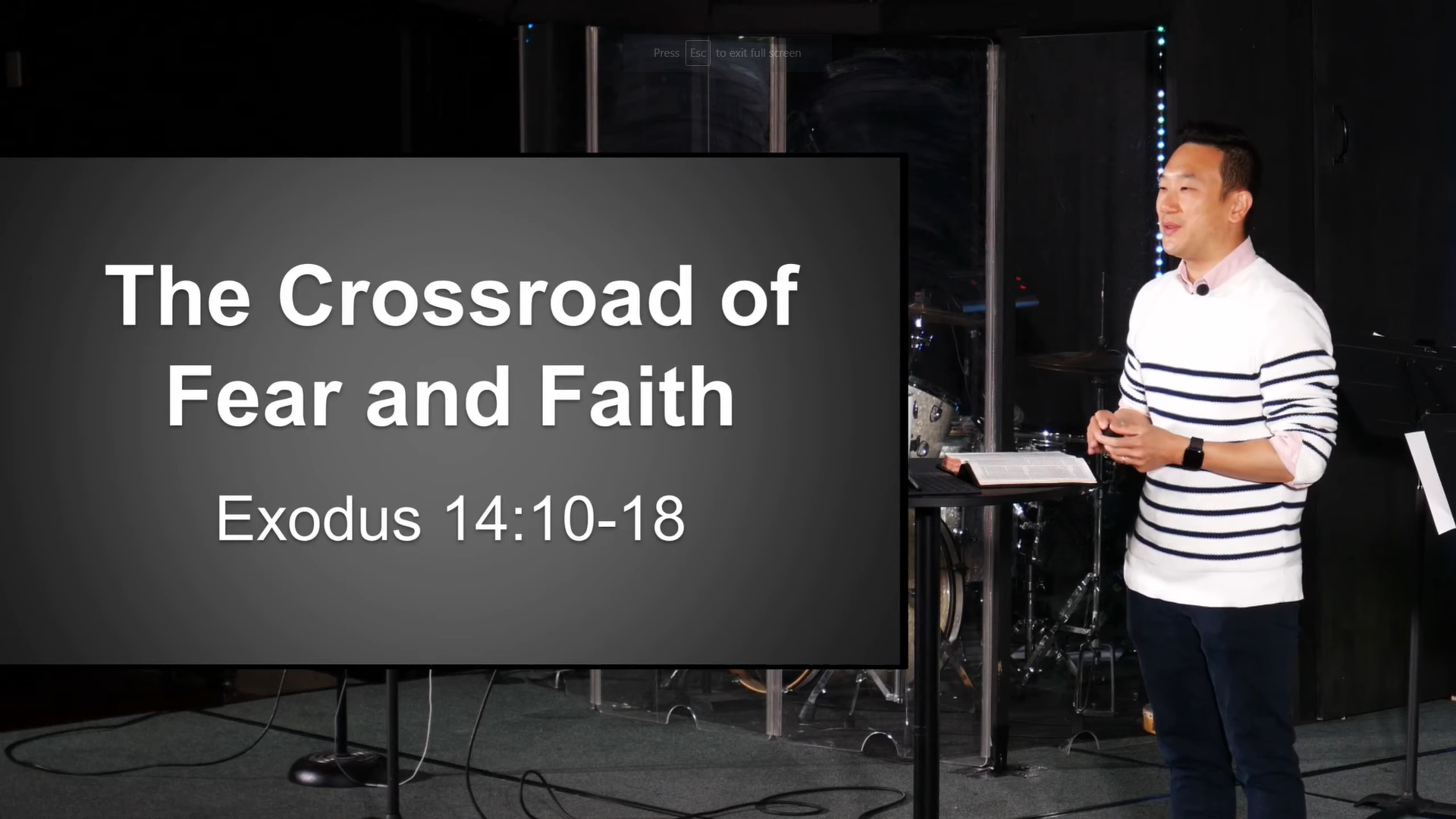 The Crossroad of Fear and Faith (Exodus 14:10-18)