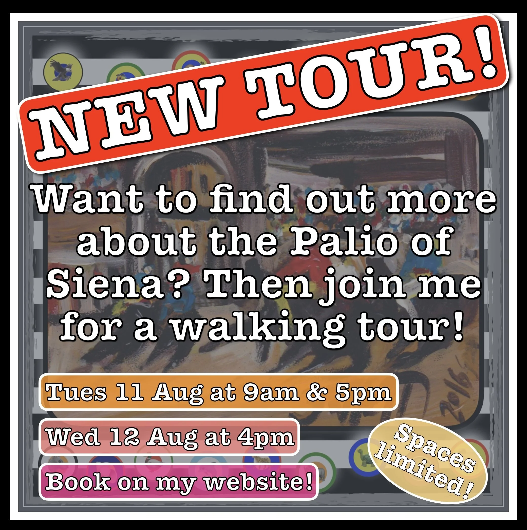 Palio Tours 11 &amp; 12 August!