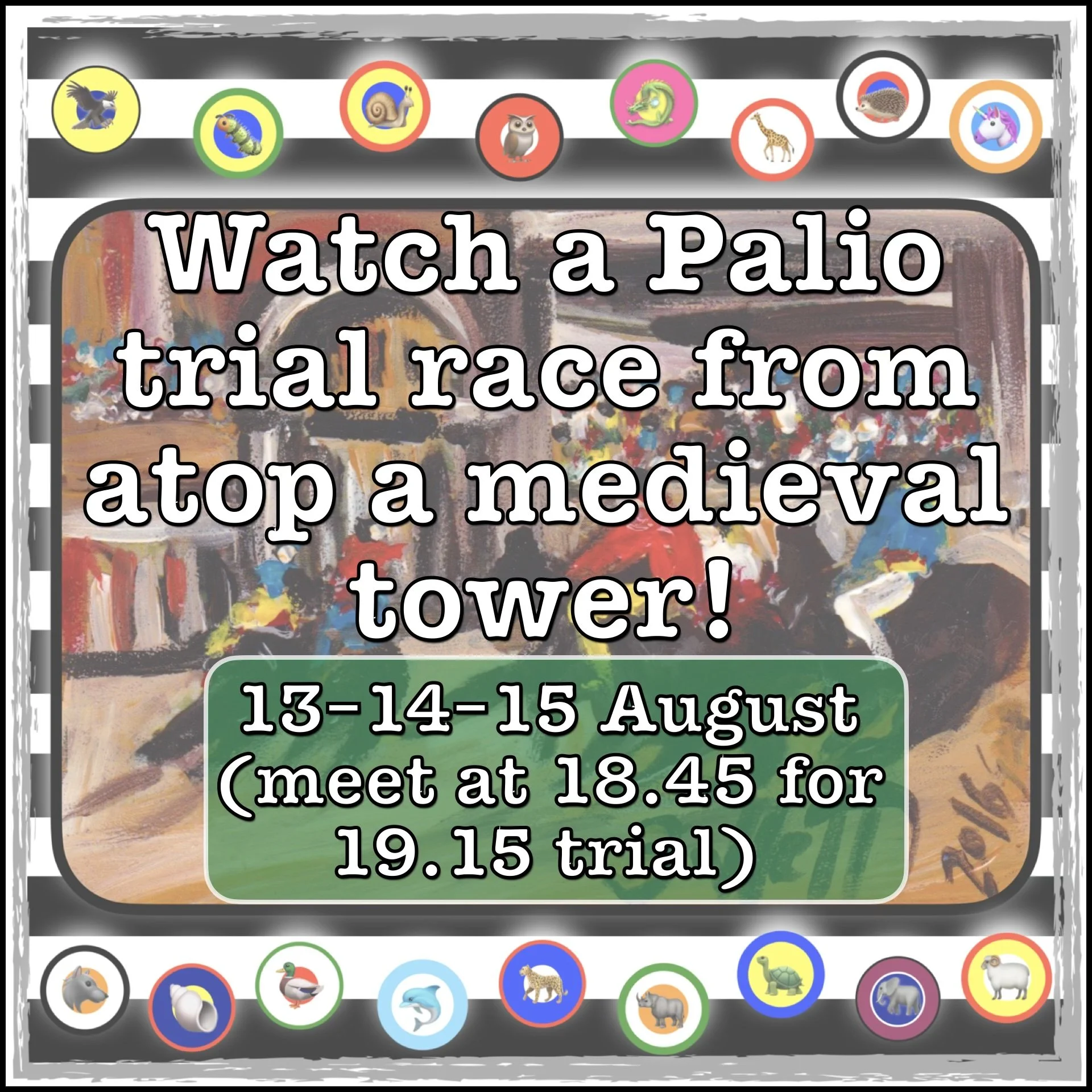 Watch a trial from atop a medieval tower!
