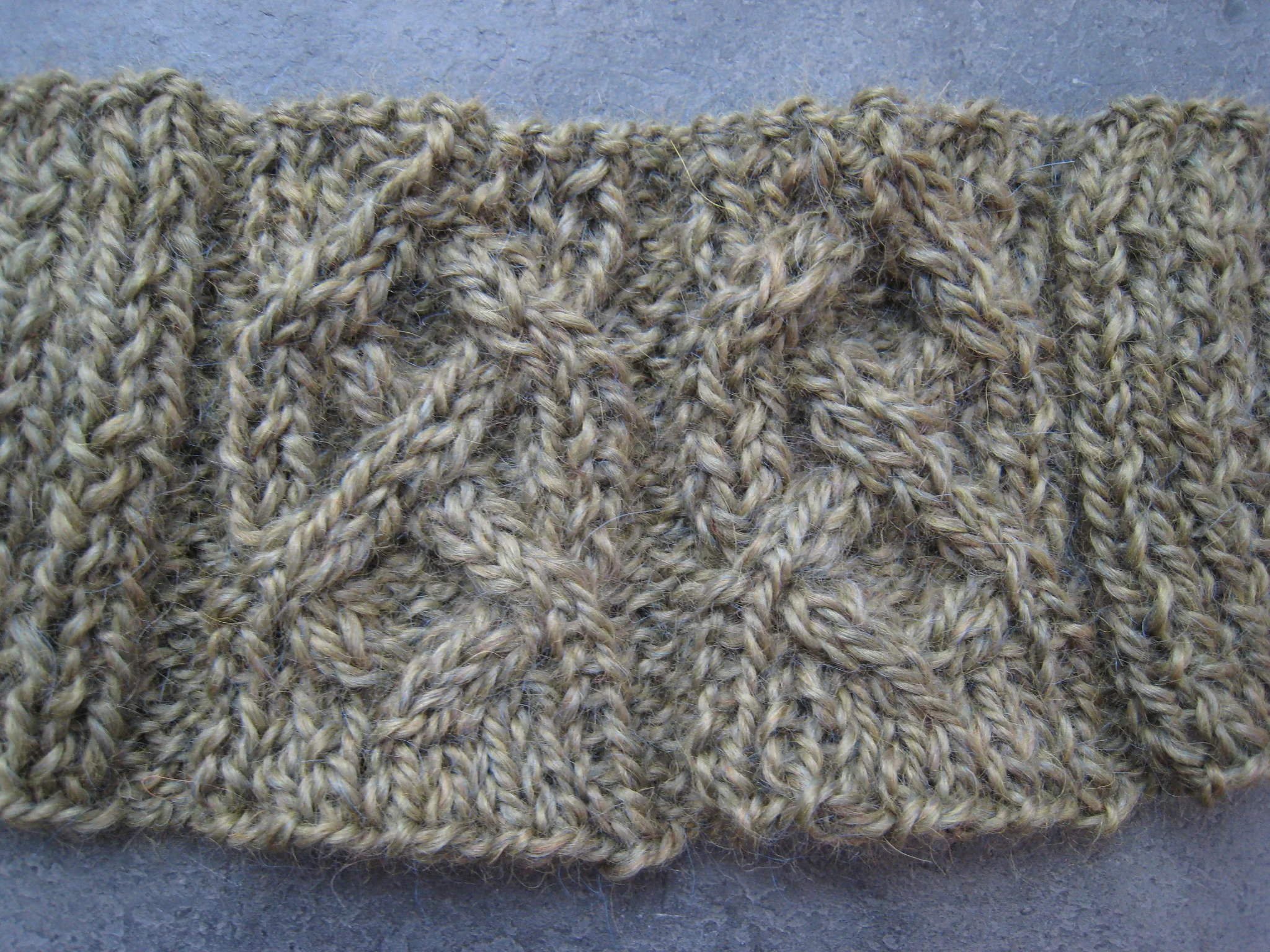 Heidi Kunkel hand knit headscarf headband Seattle Heidi's Pottery