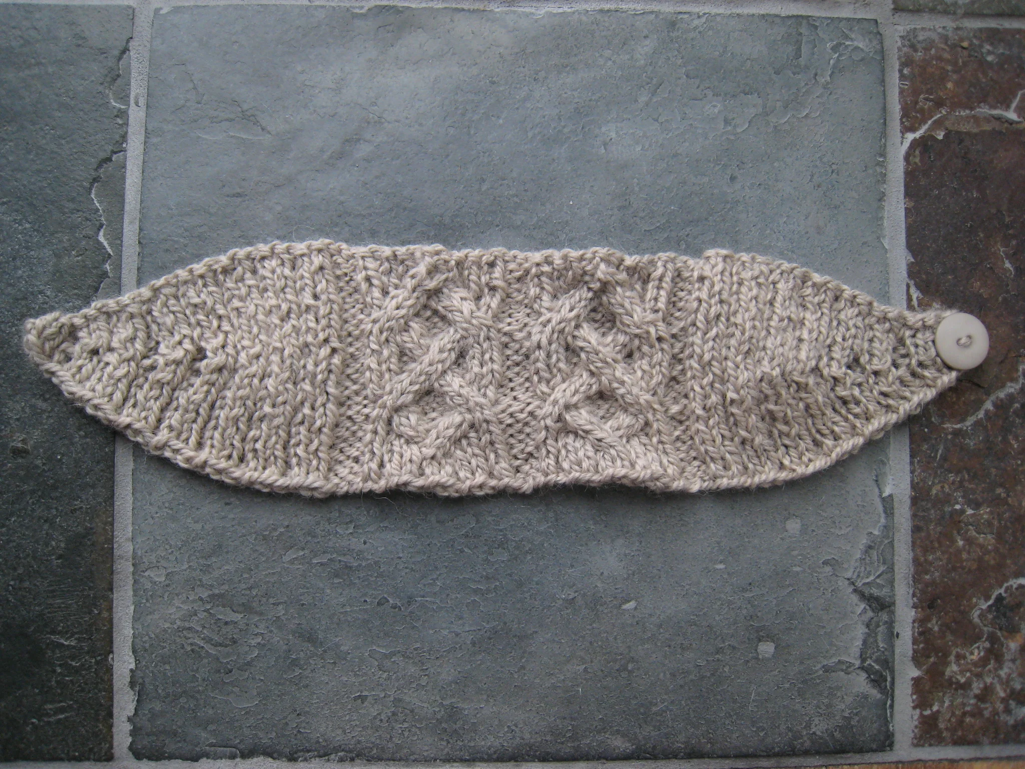 Heidi Kunkel hand knit headscarf headband Seattle Heidi's Pottery