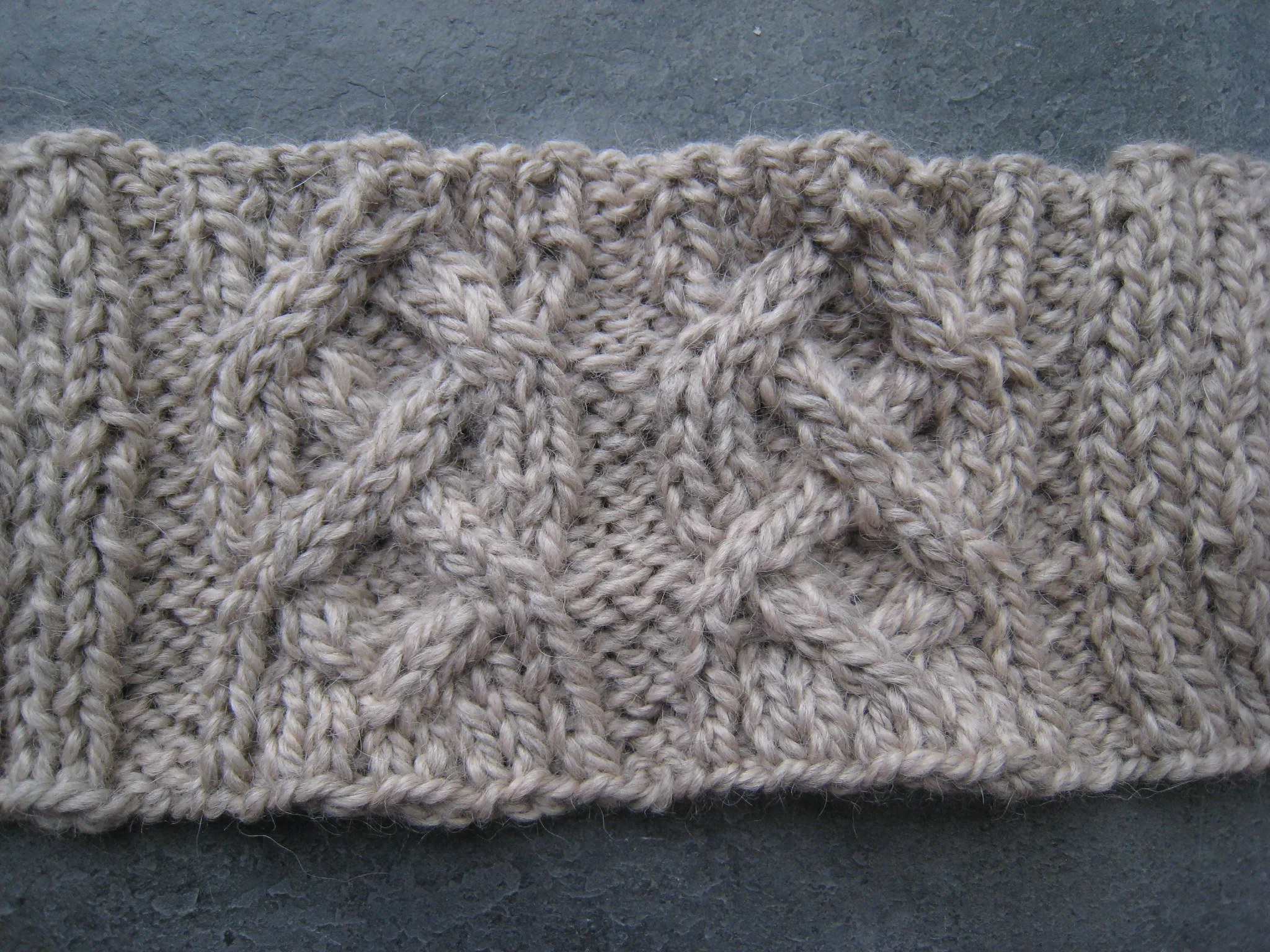 Heidi Kunkel hand knit headscarf headband Seattle Heidi's Pottery