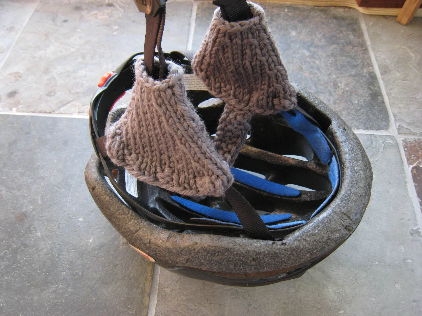 Heidi Kunkel hand knit helmuffs Seattle Heidi's Pottery