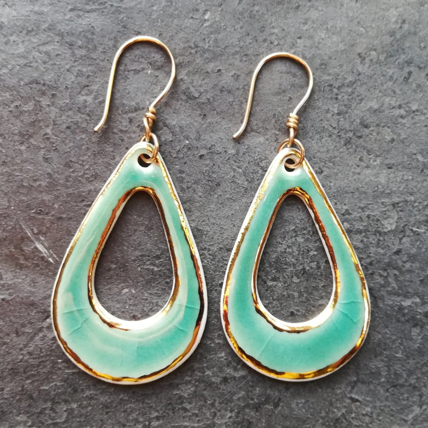 Large Teardrop Dangle Earrings (Click for Color Choices)