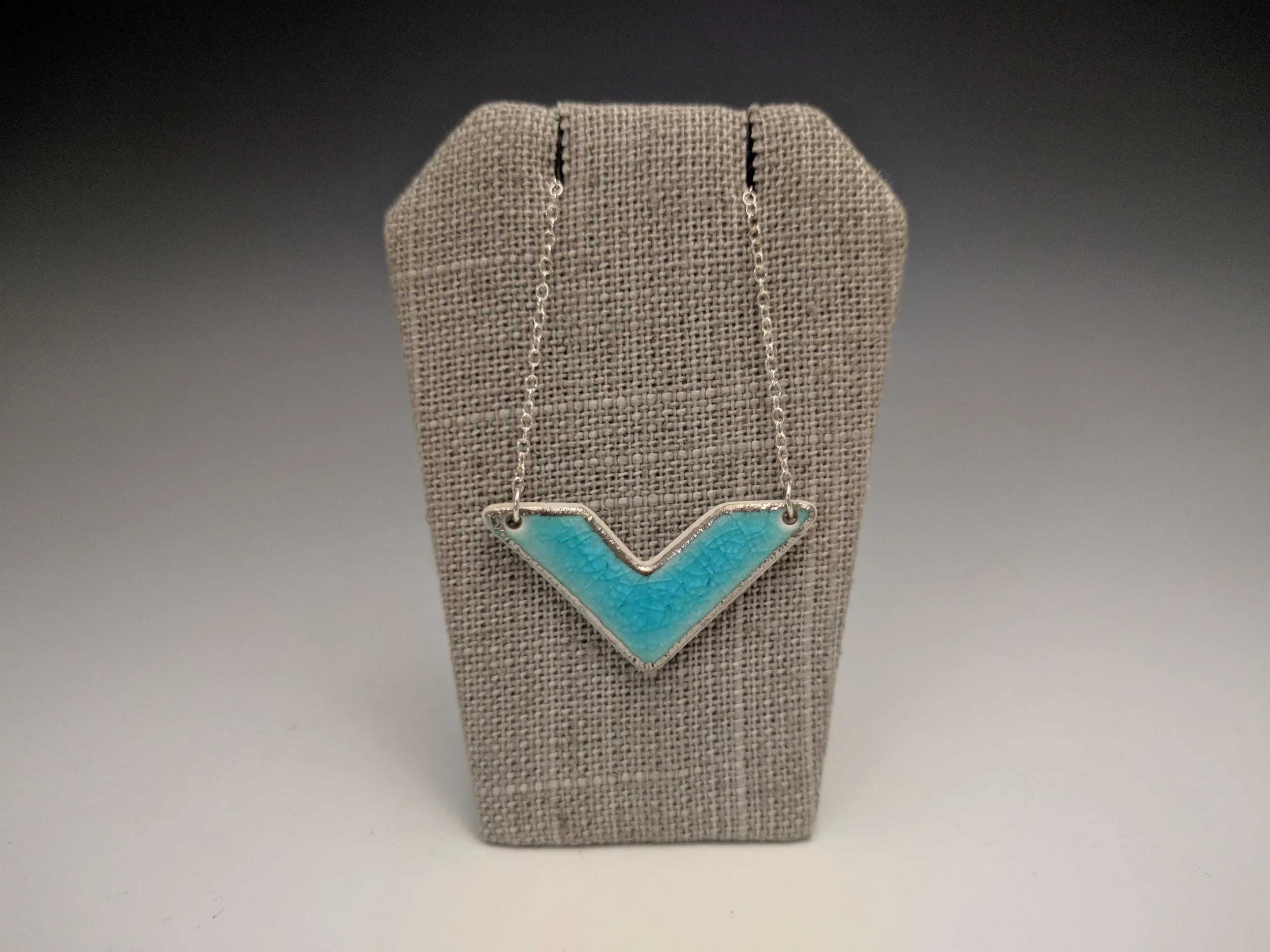 pendant - chevron in laguna with silver.jpg
