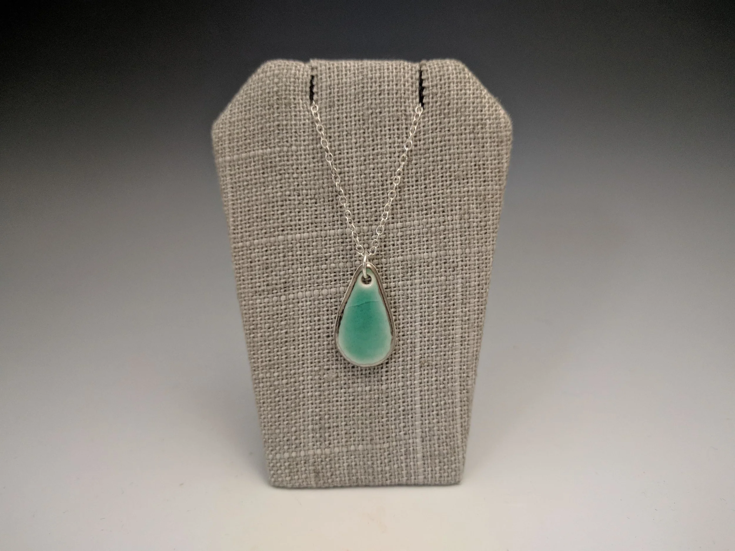 pendant - teardrop in aqua with silver.jpg