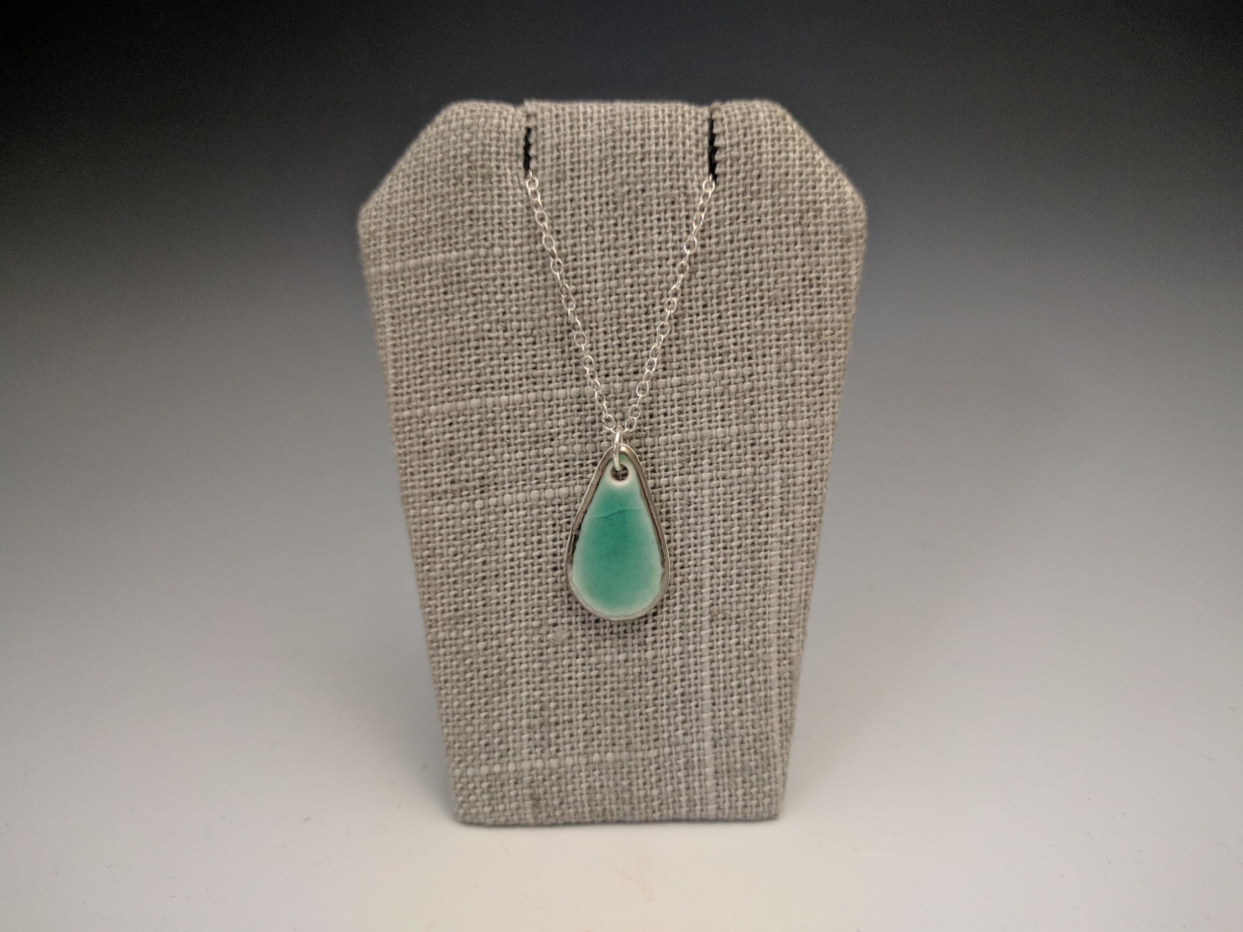 pendant - teardrop in aqua with silver.jpg