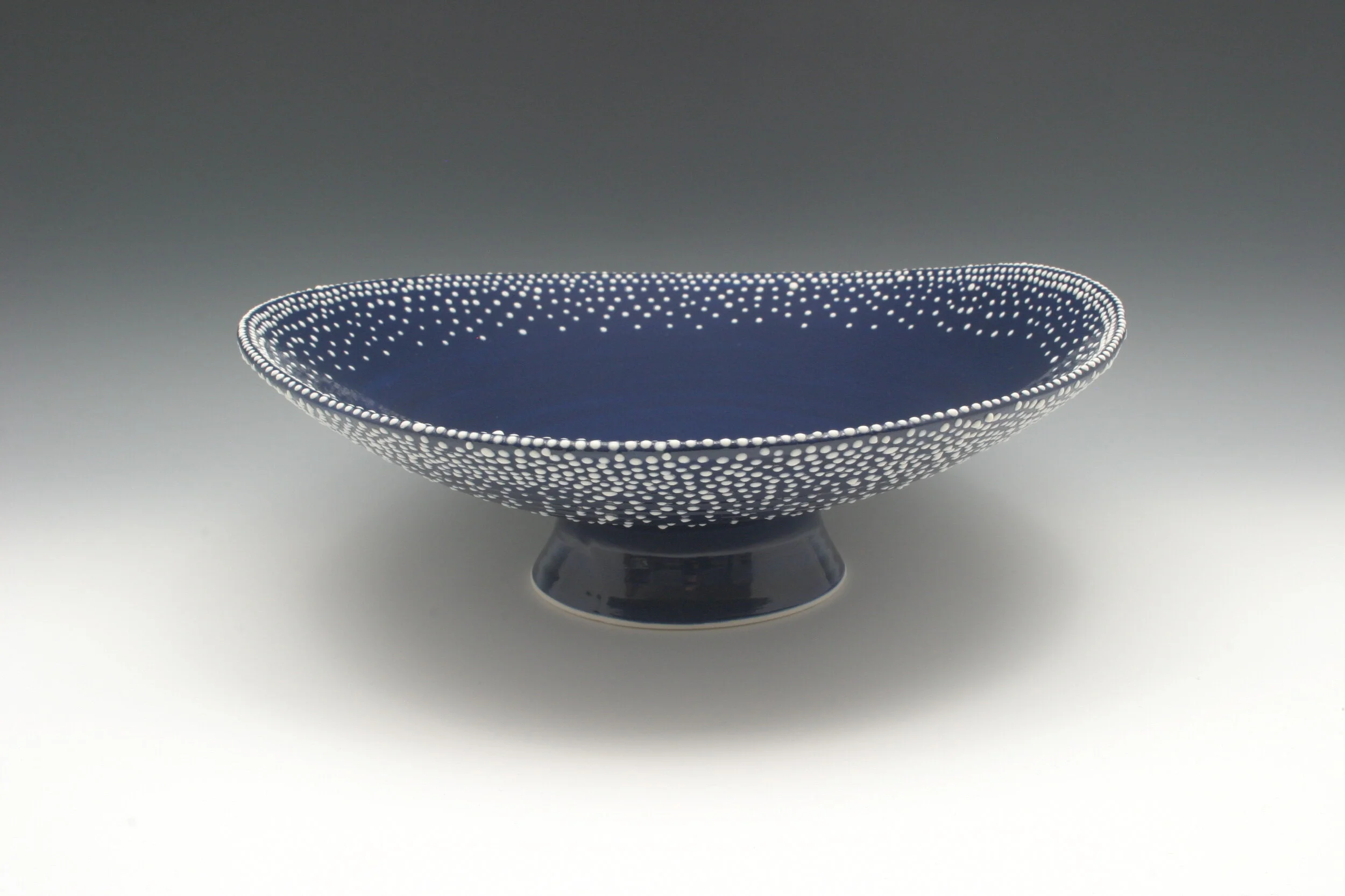 pedestal bowl, bright blue with slip dots 1.JPG