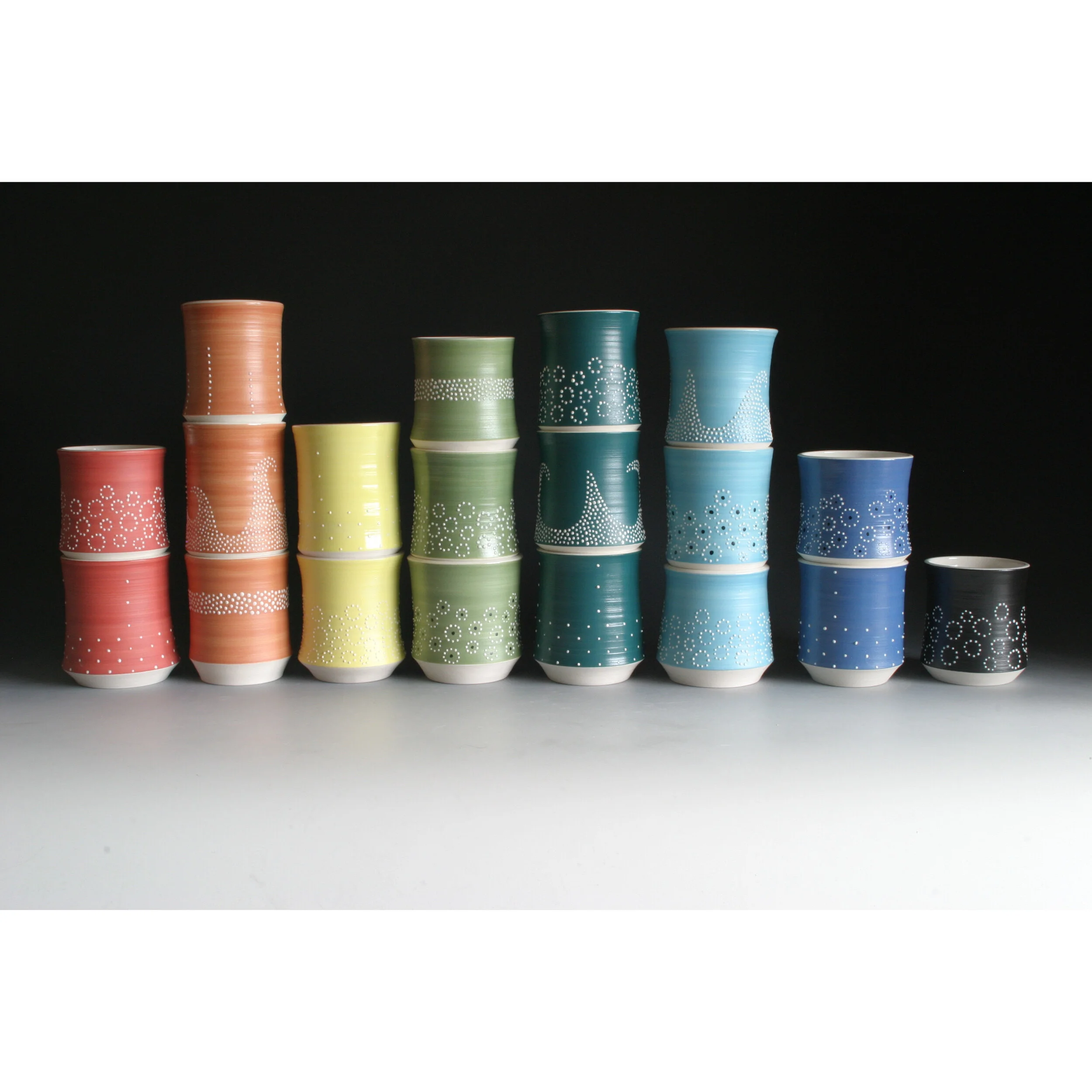 Colorful Dotted Tumblers
