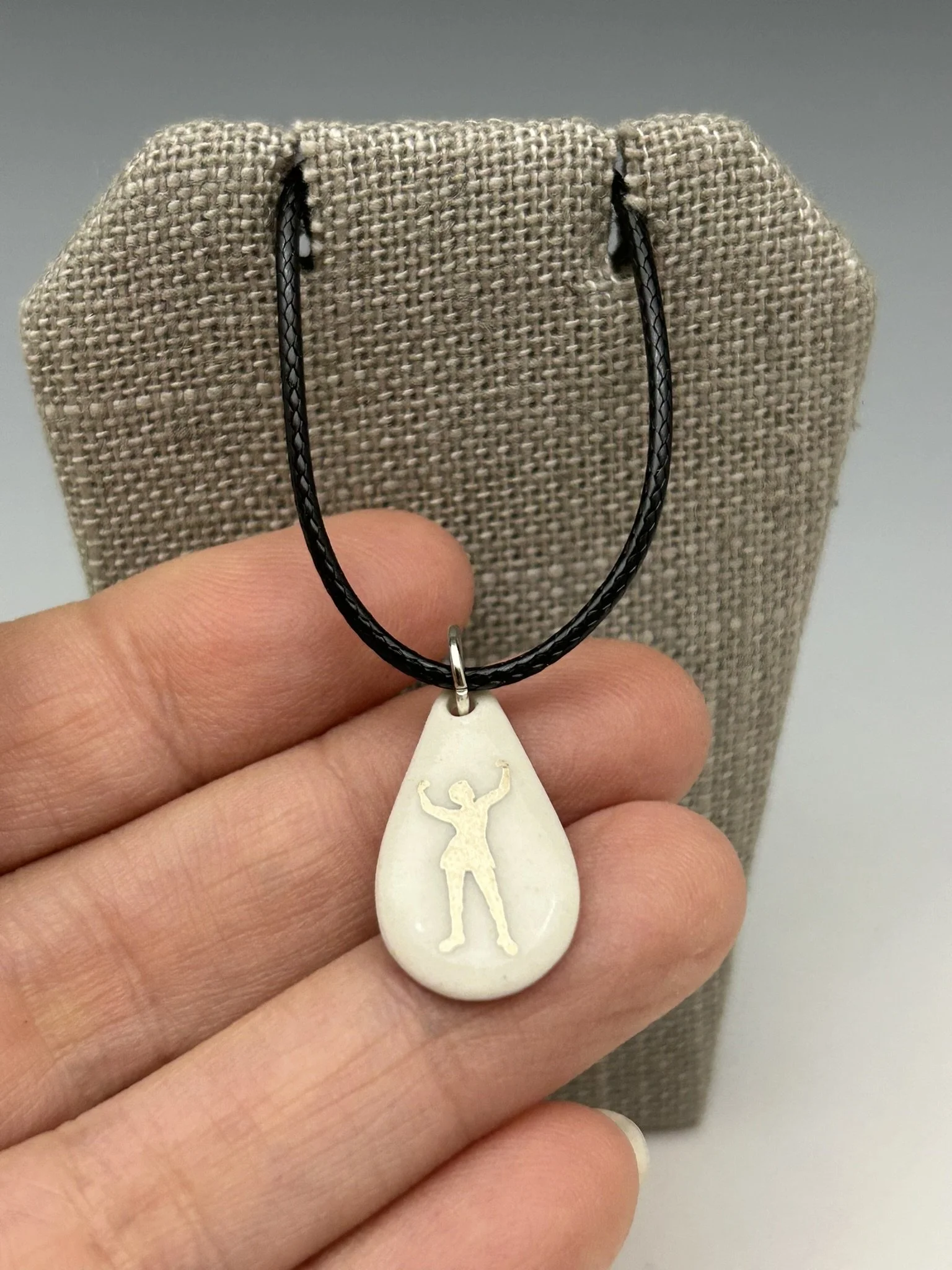 pendant - teardrop silver on cord 2.JPEG