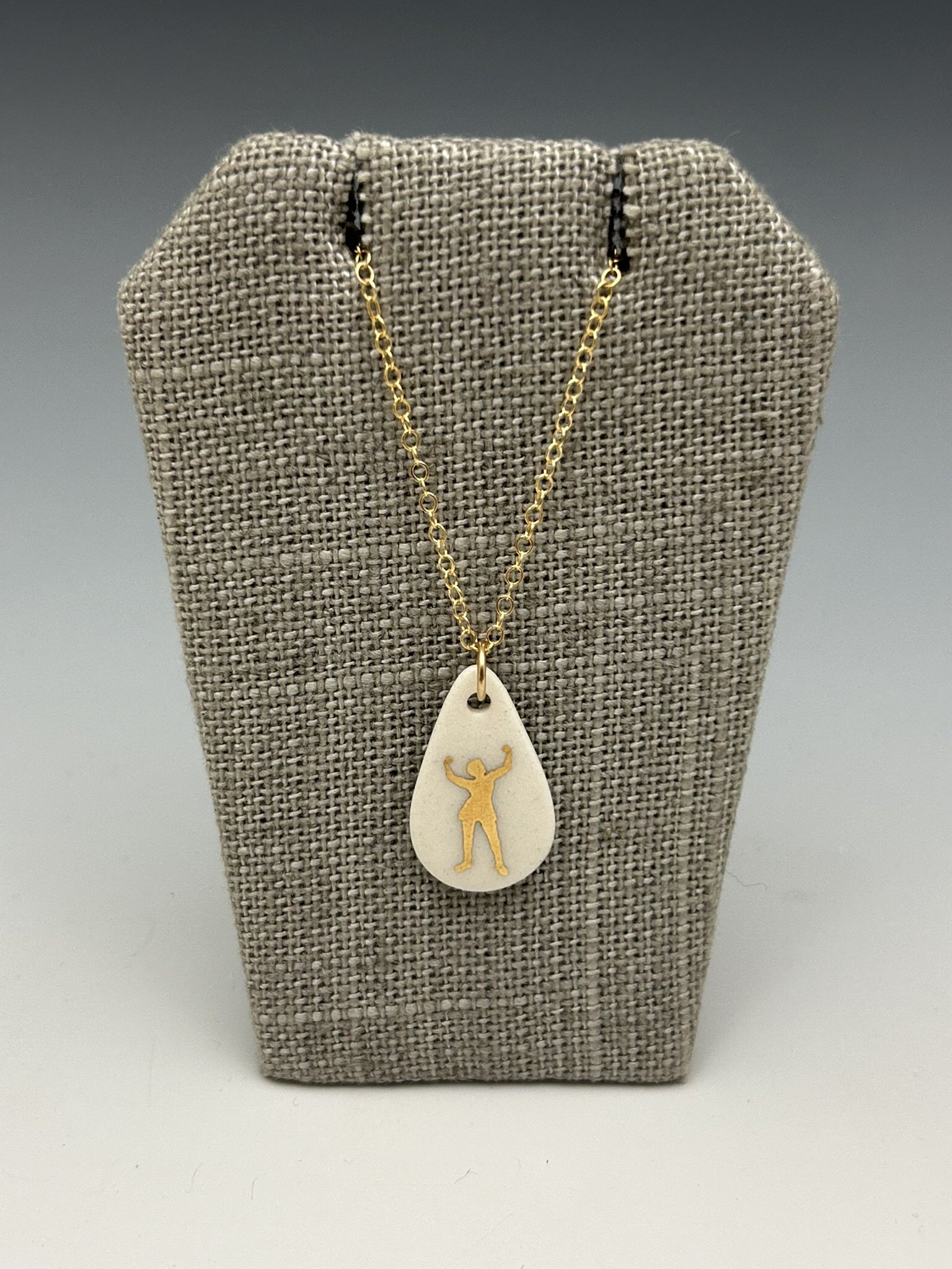 Teardrop Silver or Gold Pendant