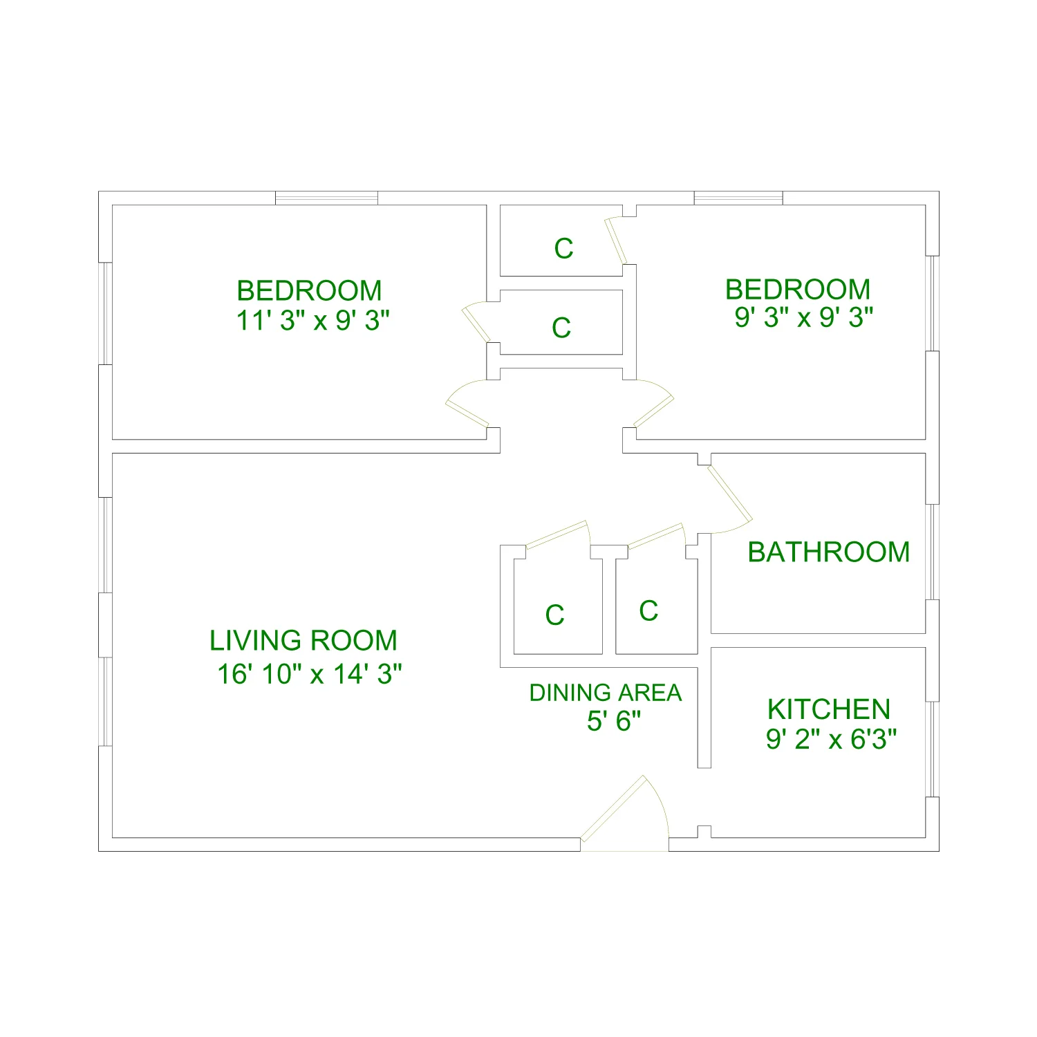 Lakeland Apartments 2 Bedroom Floorplan.jpeg
