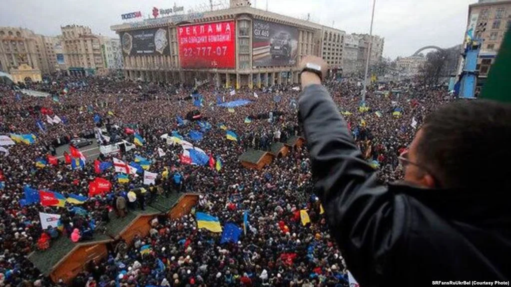The EuroMaidan protests in 2013 to 2014.