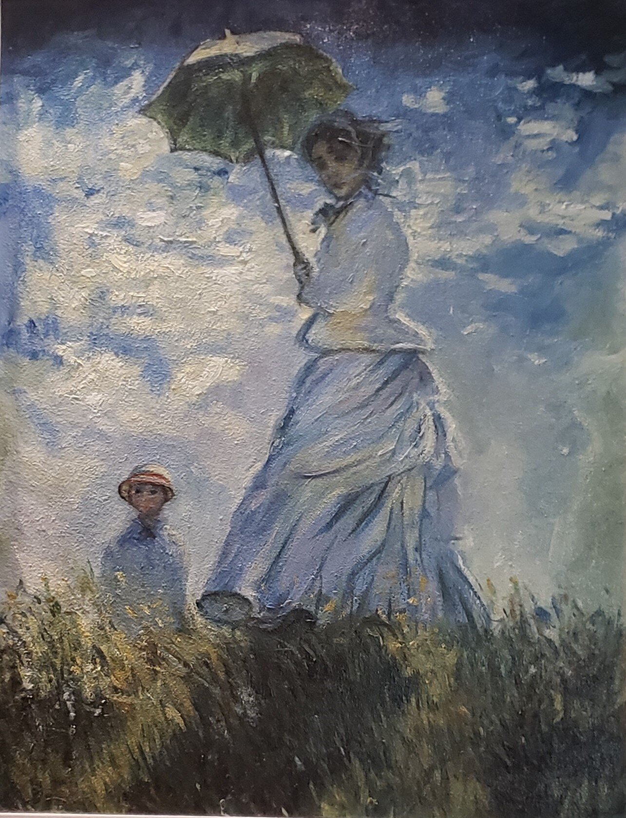Girl with the Umbrella, Claude Monet