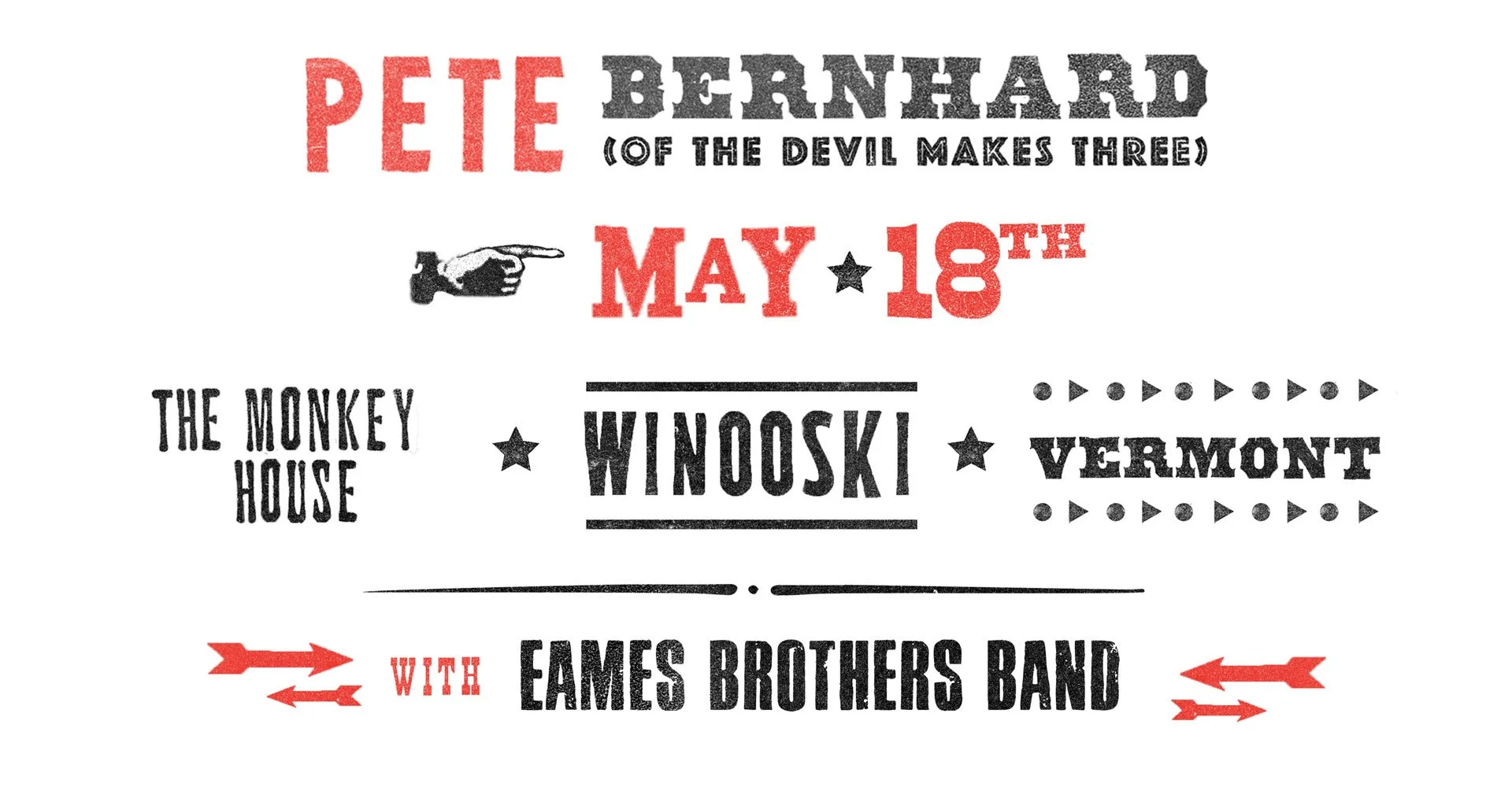 Pete Bernhard (of The Devil Makes Three) with Seth Eames
