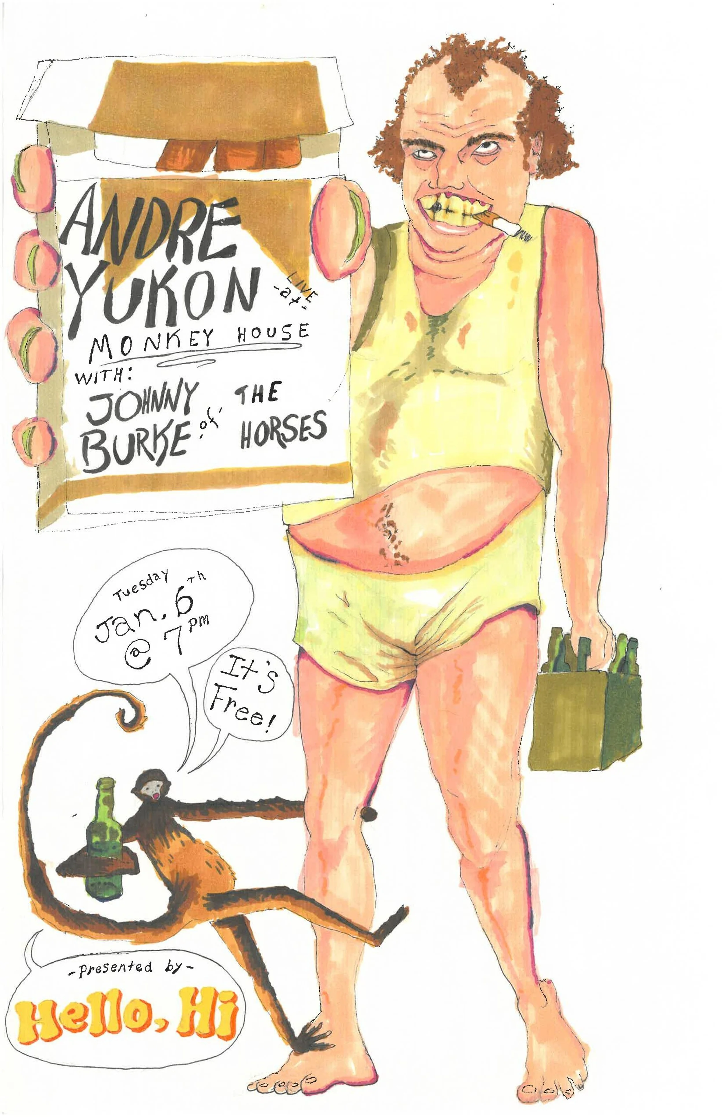 Andre Yukon with Johnny Burke of The Horses