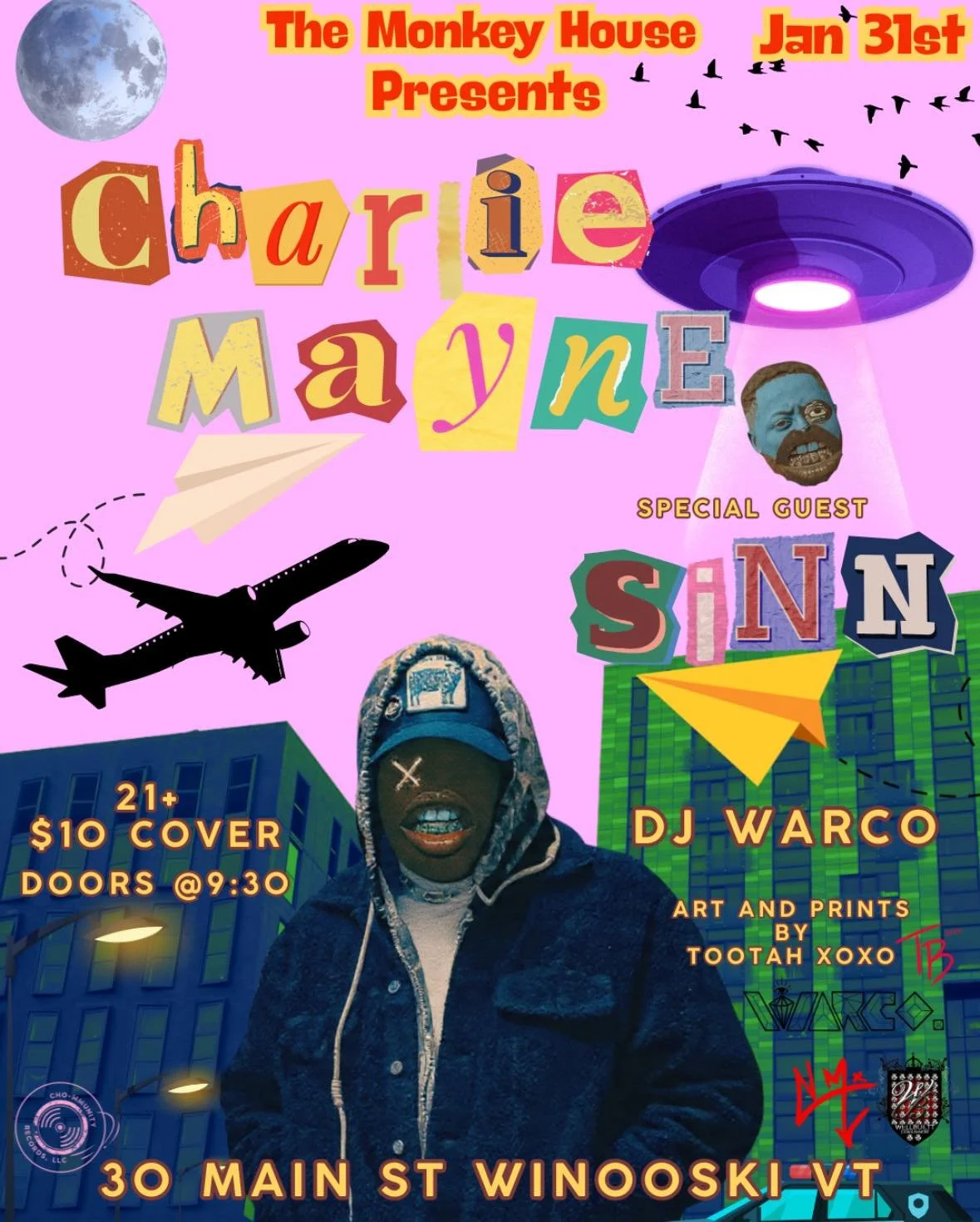 Charlie Mayne w/ SINNN &amp; DJ Warco
