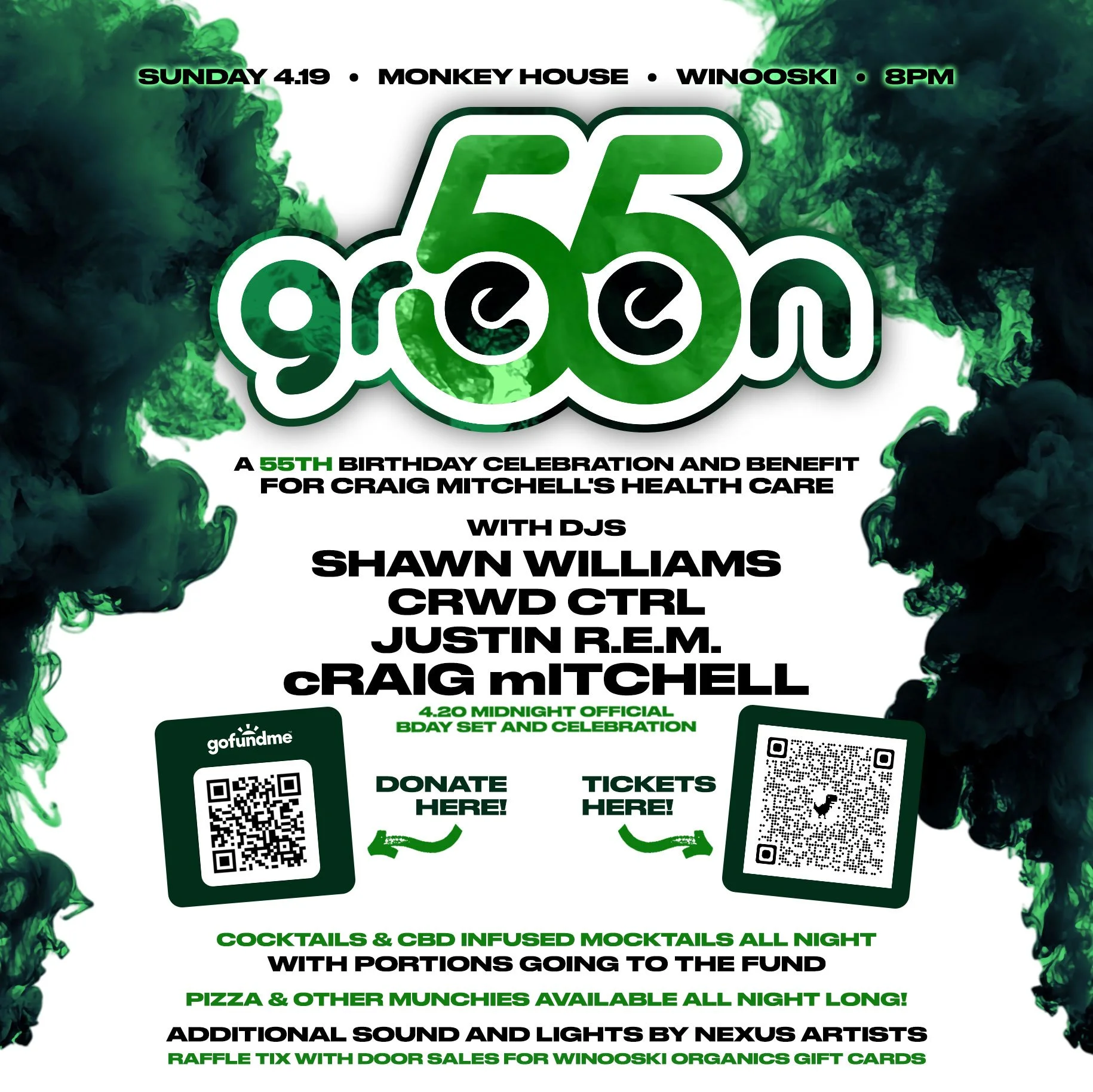 GREEN 55 - A 55th birthday celebration and benefit for Craig Mitchell