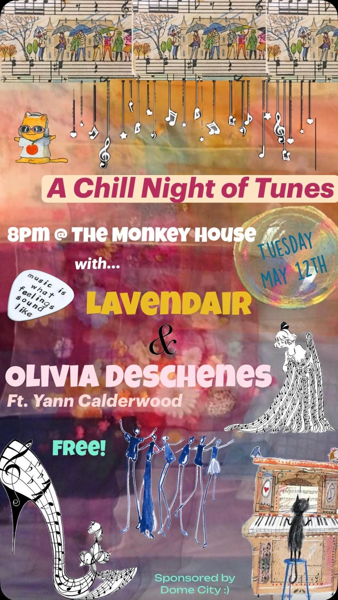 A Chill Night of Tunes with Lavendair and Olivia Deschenes (Sponsored by Dome City)