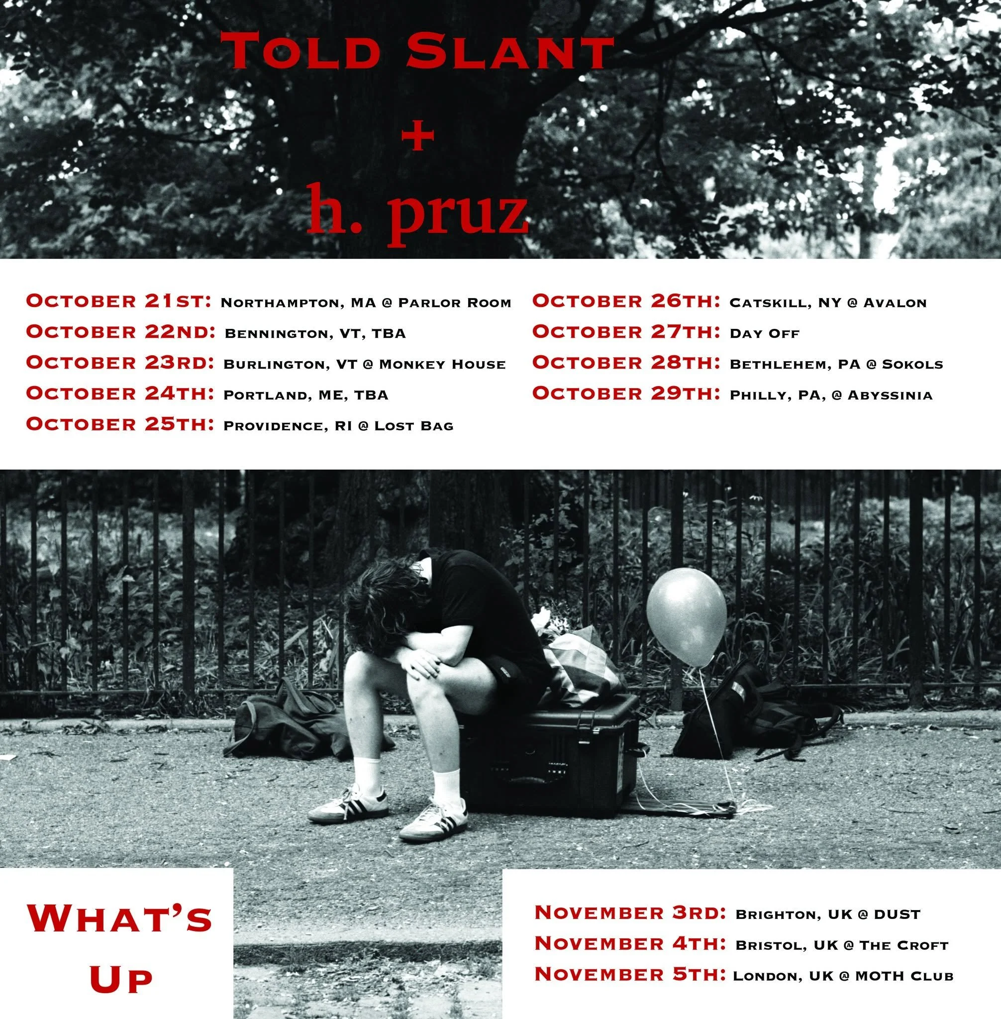 Told Slant w/ h. pruz &amp; Francie Medosch (of Florry)