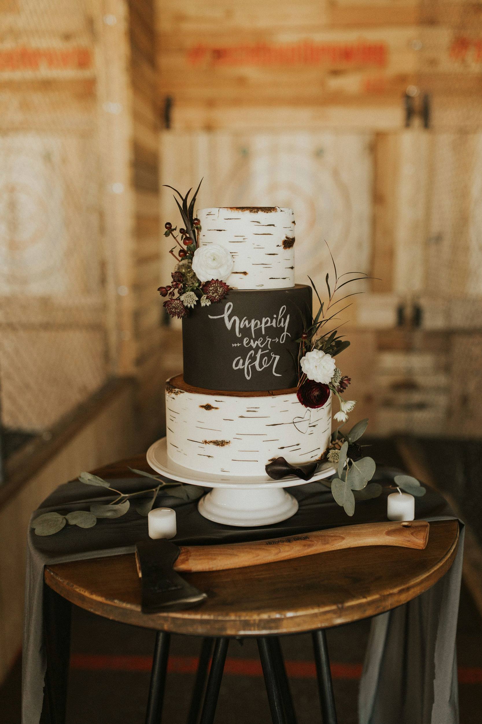 Wood Inspired Wedding Cake | Utah Wedding Cakes