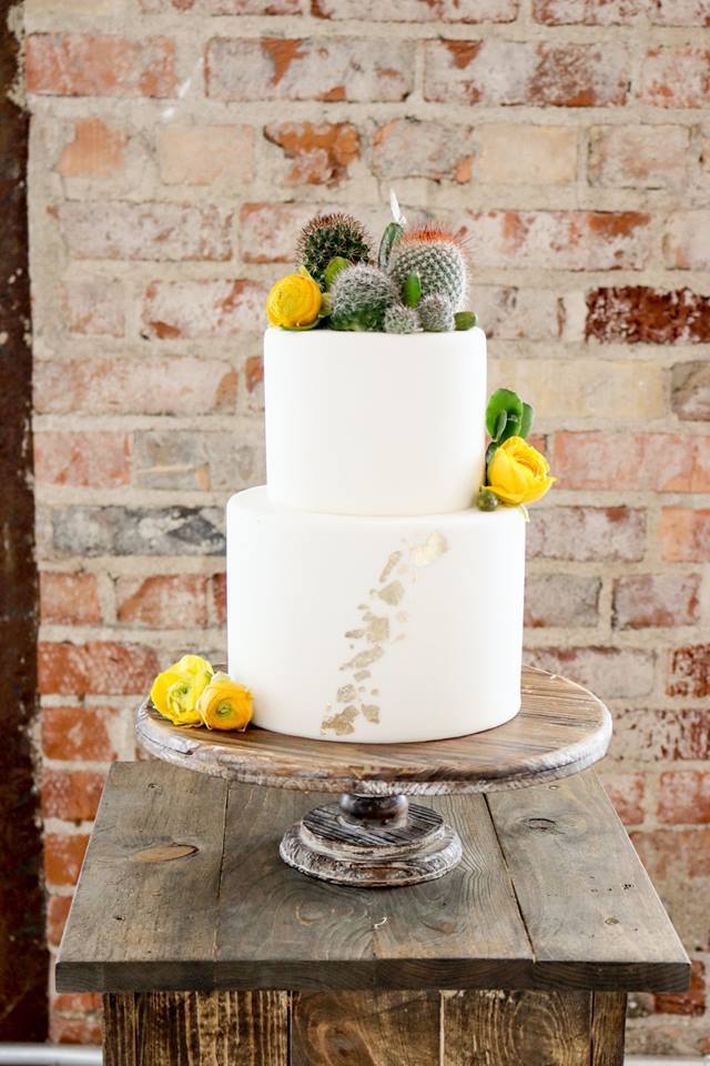 Boho Cactus Cake | Utah Wedding Cakes