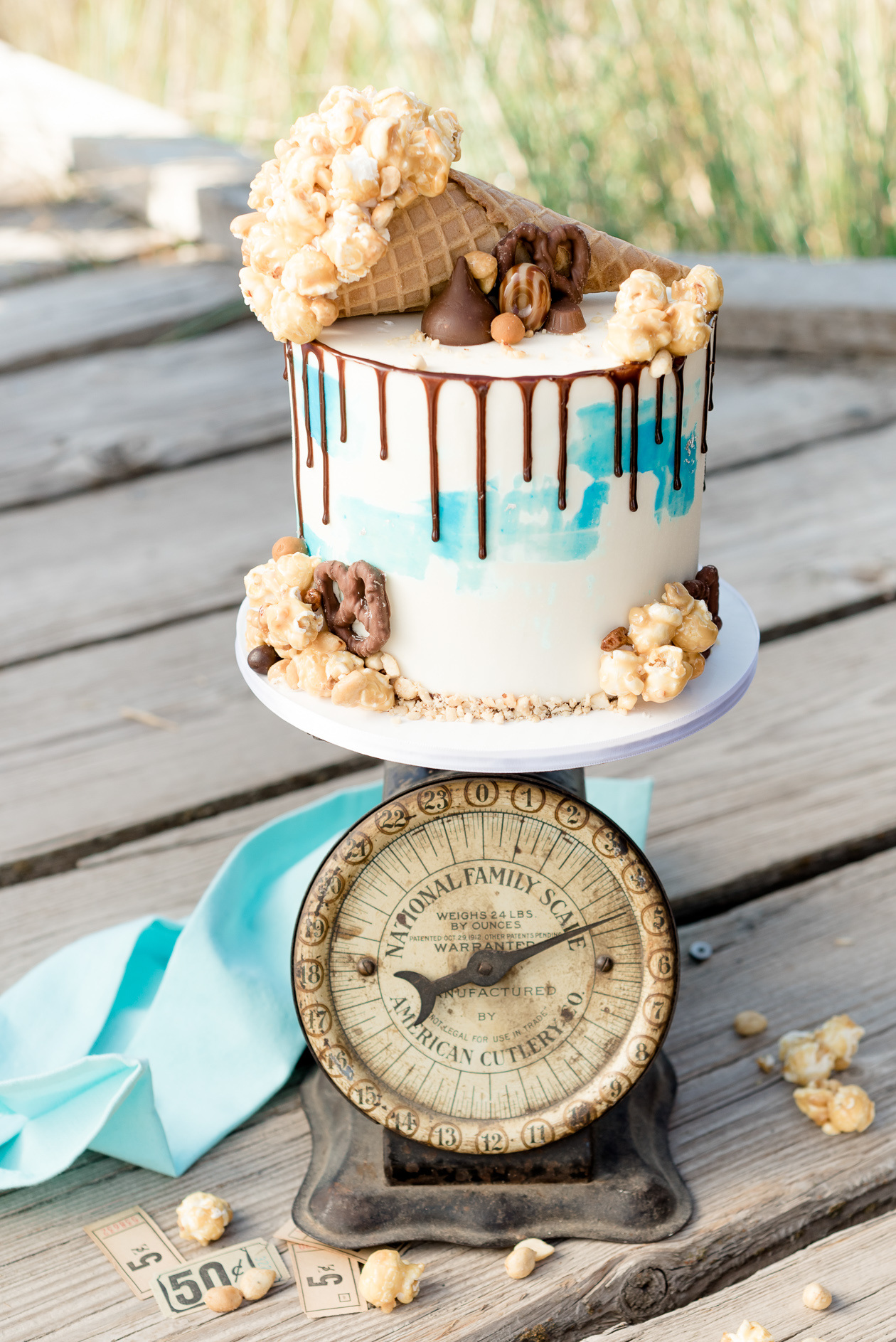 Caramel Corn Wedding Cake | Utah Wedding Cakes