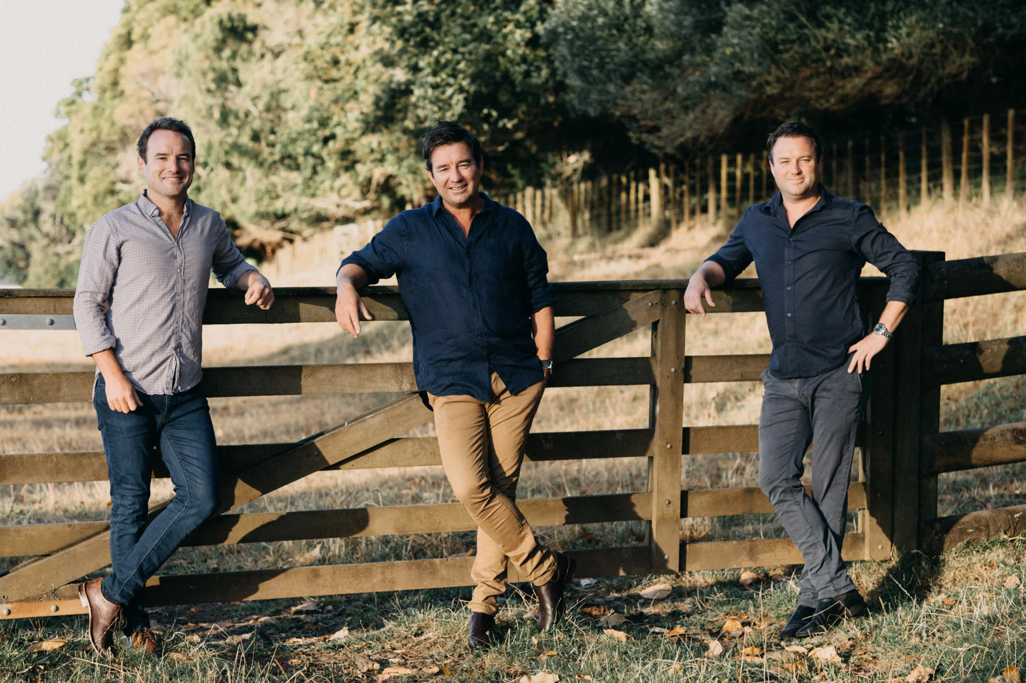 The Eriksen Brothers from left, Tim, Simon and Will.