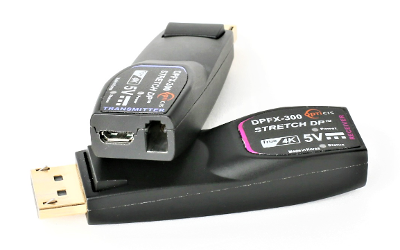 DPFX-300-TR; Single Fiber DisplayPort 1.2 Extender 4K@60hz