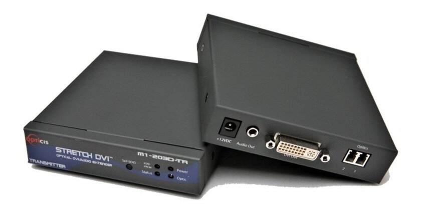 M1-203D-TR; Two fiber DVI and Audio Extender