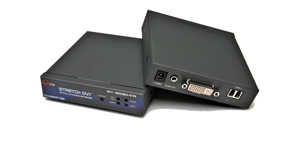 M1-203D-TR; Two fiber DVI and Audio Extender