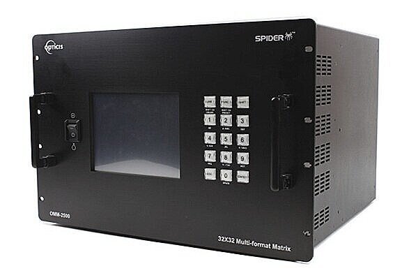 OMM-2500; 32X32 DVI/ HDMI/ SDI/ DISPLAYPORT OPTICAL MODULAR MATRIX 