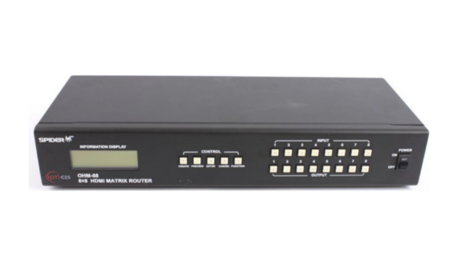 OHM-88; 8X8 HDMI MATRIX SWITCH  