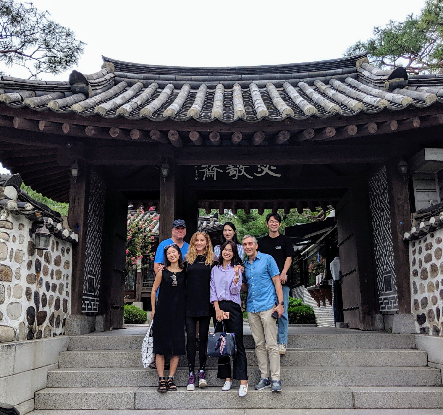 After lunch at Philkyungjae with (front l to r, Soo-hee, Kristen, Jenny, Scott. Back l to r, Colby, Hye-lin &amp; Taylor